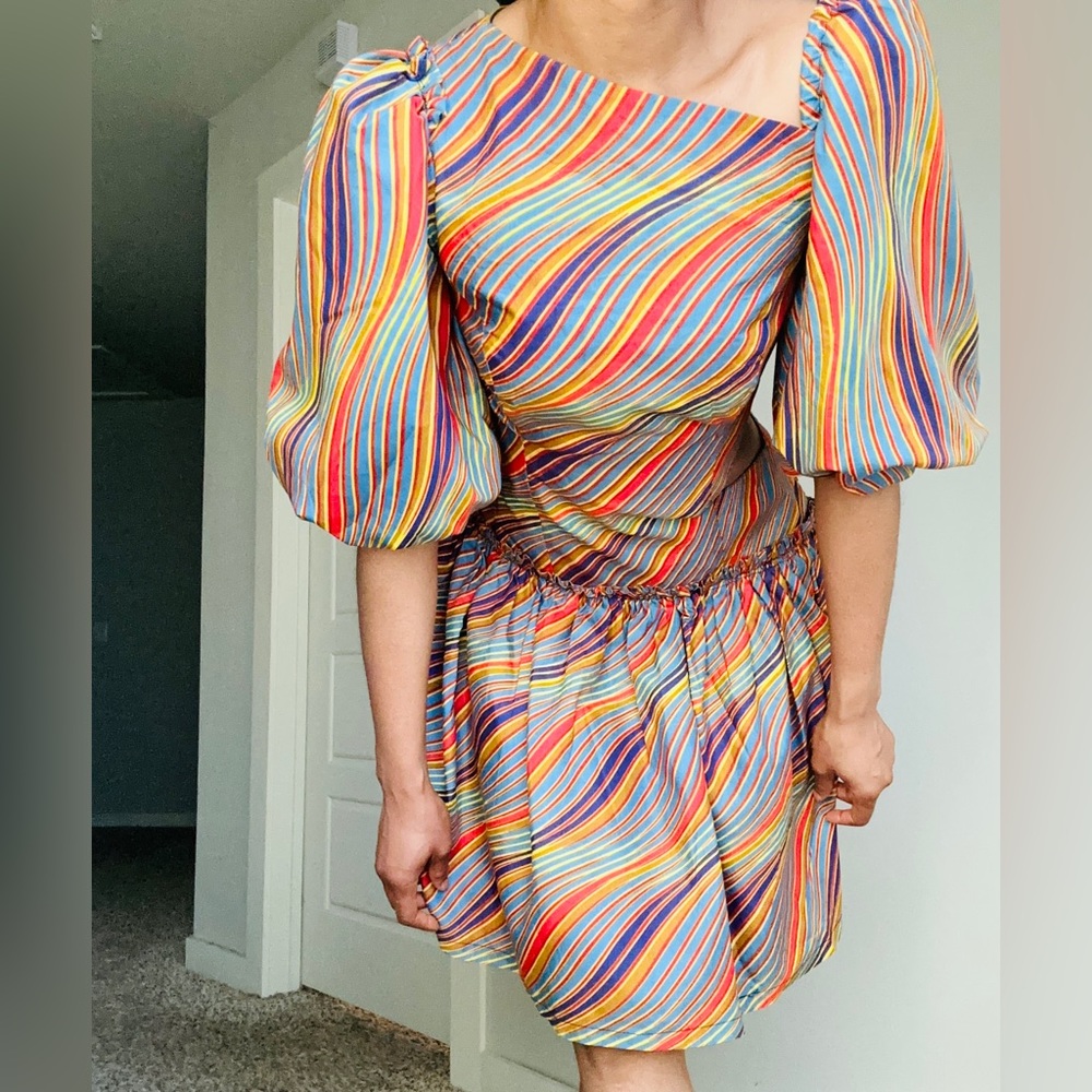 African Multicored Summer Dress - Picture 6 of 8